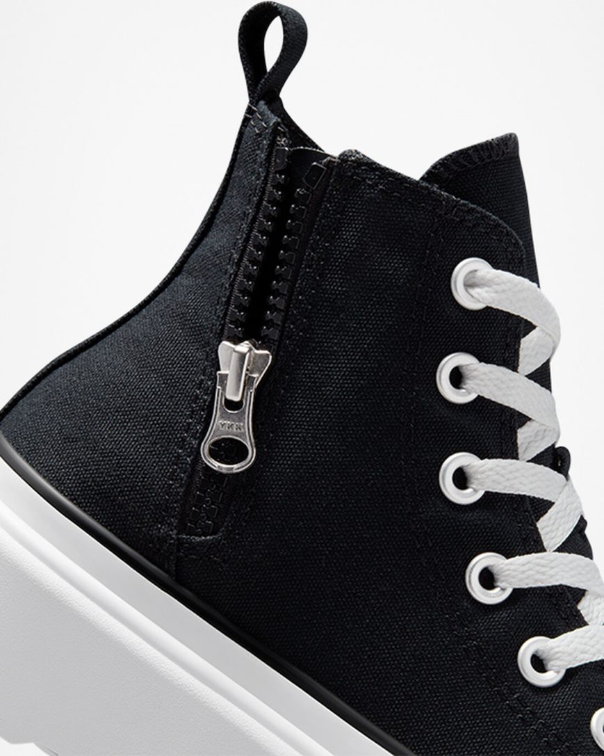 Topanky Na Platforme Converse Chuck Taylor All Star Lugged Lift Platene Vysoke Dievcenske Čierne Biele | SK QOIER2